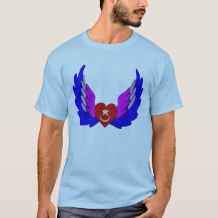 Camiseta Corazón con alas brillante de Sufi
