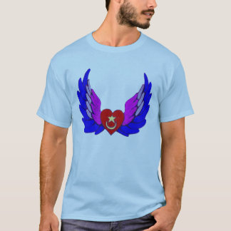 Camiseta Corazón con alas brillante de Sufi