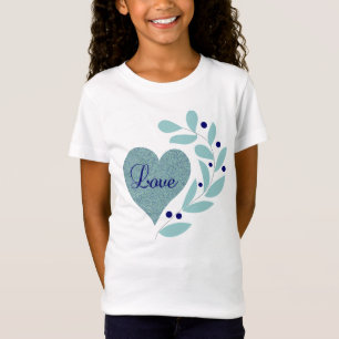 Camiseta Corazón con amor y deja Chicas Tee