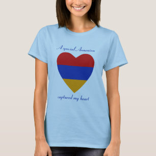 Camiseta Corazón con Bandera de Armenia