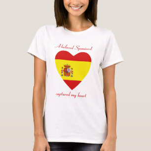 Camiseta Corazón con Bandera de España