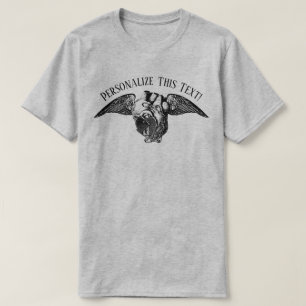 Camiseta Corazón con Candados y Alas