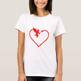 Camiseta Corazón con cupido regalo para usted