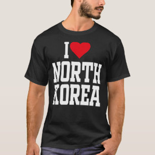 Camiseta Corazón Corea con el corazón rojo amo Corea 1