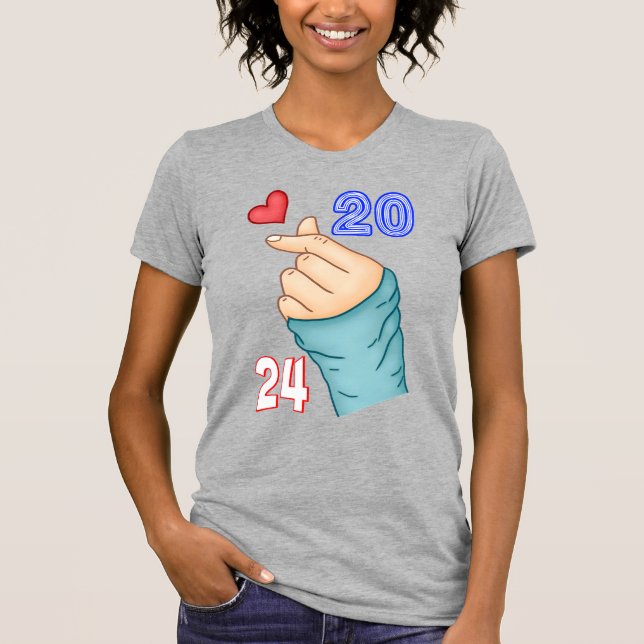 Camiseta Corazón coreano 2024 (Anverso)