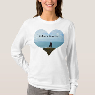 Camiseta Corazón Cornualles Inglaterra de la foto del paí