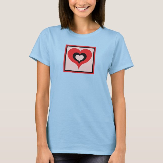 Camiseta Corazón cuadrado (Anverso)