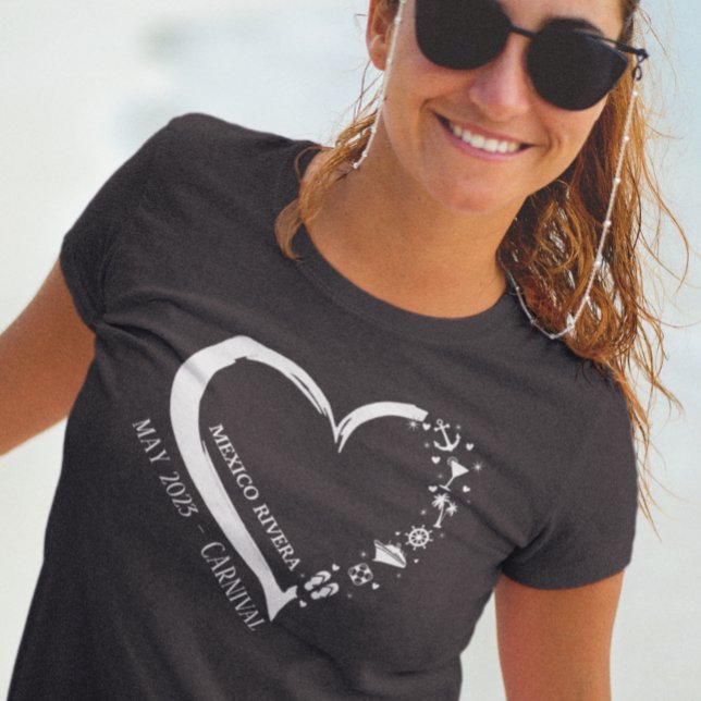 Camiseta Corazón de amante de crucero personalizado de emba (Subido por el creador)
