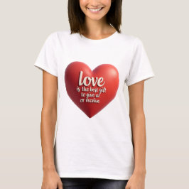 Camiseta corazón de amor