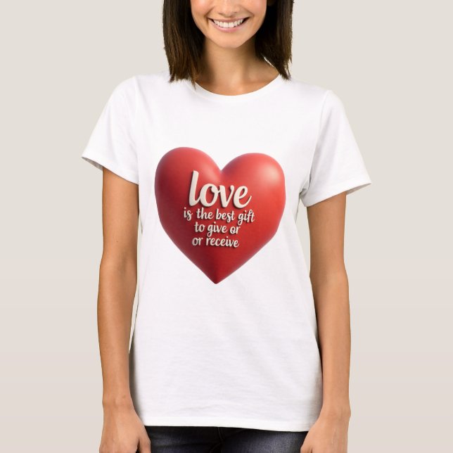 Camiseta corazón de amor (Anverso)