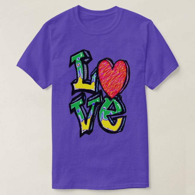 Camiseta corazón de amor (Diseño del anverso)