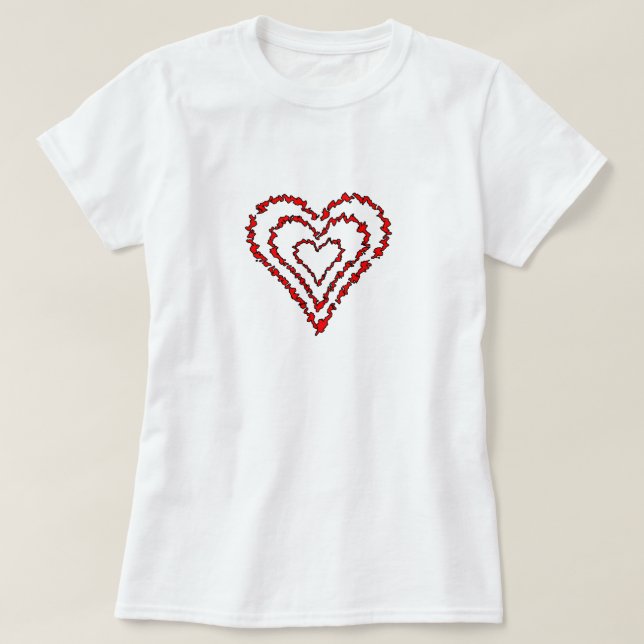 Camiseta Corazón de amor (Diseño del anverso)