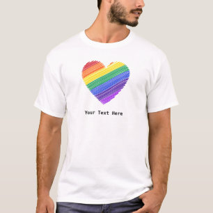 Camiseta Corazón de amor arcoiris