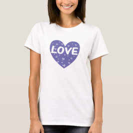 Camiseta Corazón de amor azul