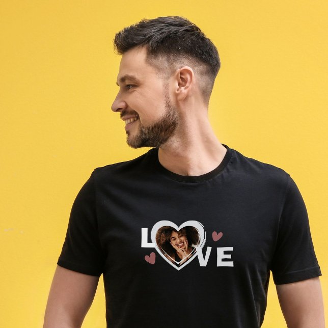 Camiseta Corazón de Amor con Foto Personalizada Simple Mode (Subido por el creador)
