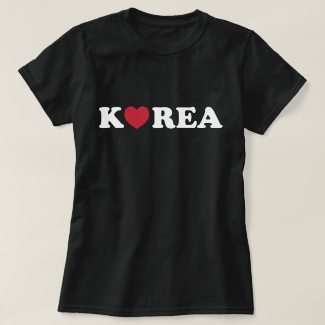 Camiseta Corazón de Amor de Corea (Diseño del anverso)