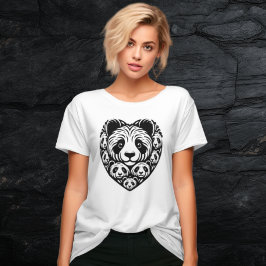 Camiseta Corazón de amor de Panda