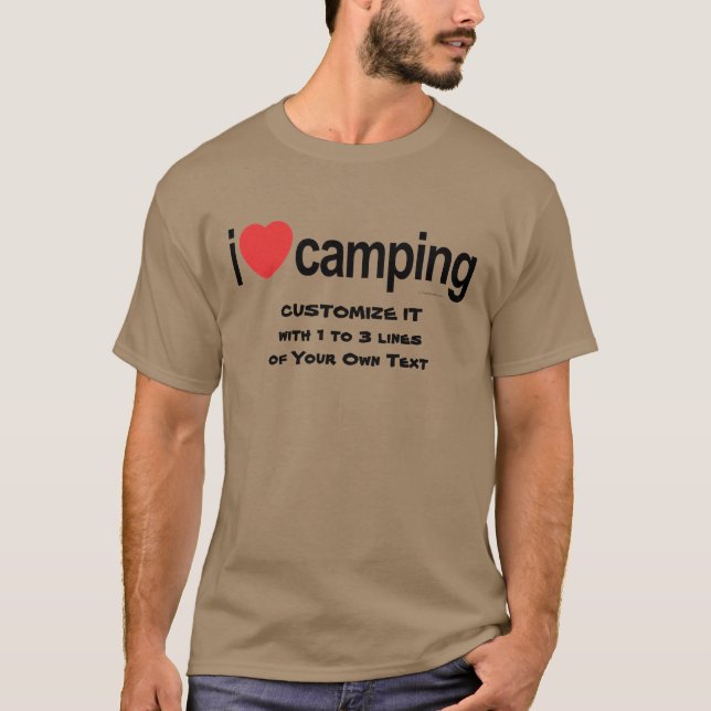 Camiseta Corazón de amor en el campamento (Anverso)