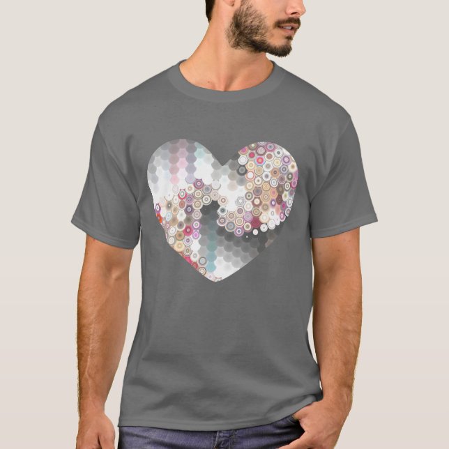 Camiseta Corazón de amor moderno (Anverso)