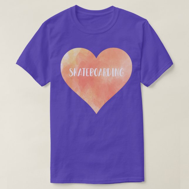 Camiseta Corazón de amor para el patinaje (Diseño del anverso)
