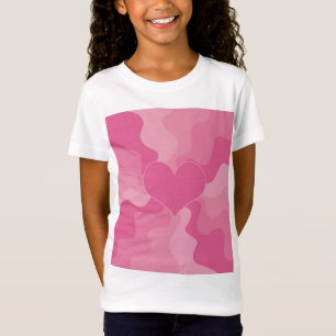 Camiseta Corazón de amor - Rosa