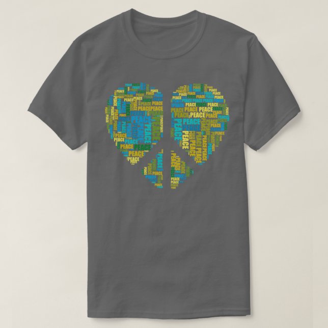 Camiseta Corazón de amor y paz (Diseño del anverso)