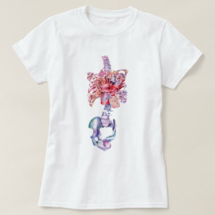 Camiseta Corazón de anatomía de acuarela