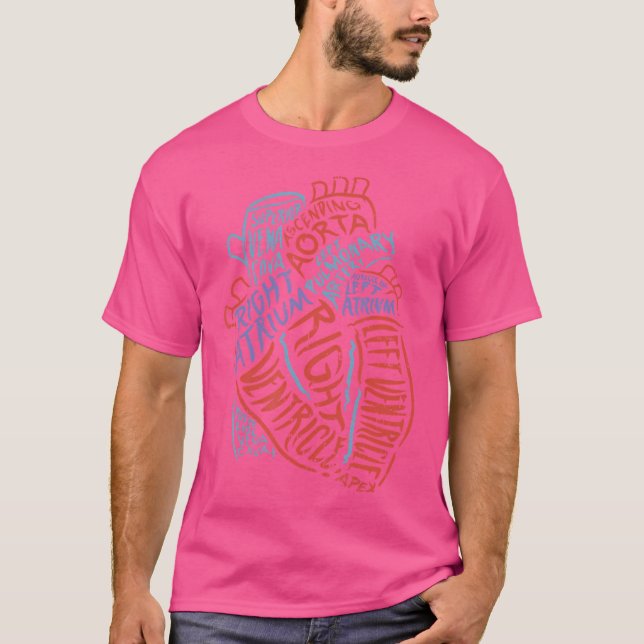 Camiseta Corazón De Anatomía Para Médicos Enfermeras Y Prof (Anverso)