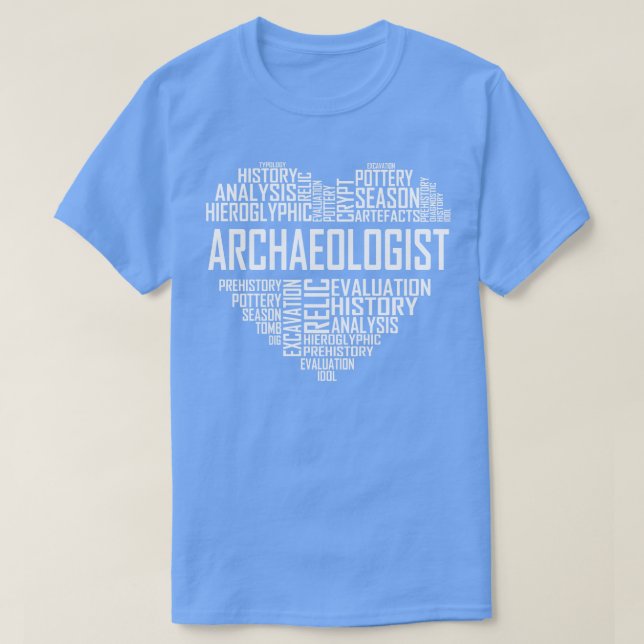 Camiseta Corazón de Arqueólogo (Diseño del anverso)