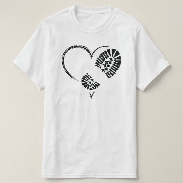 Camiseta corazón de arranque (Diseño del anverso)