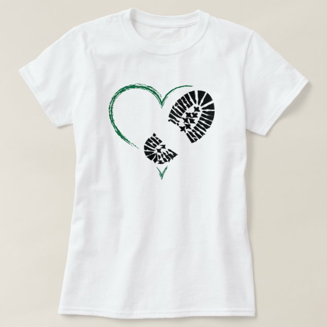 Camiseta corazón de arranque (Diseño del anverso)