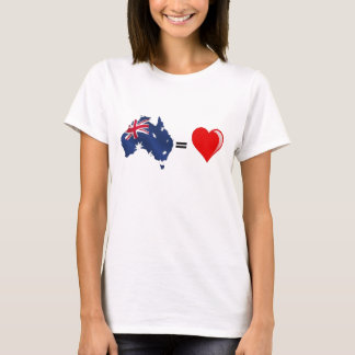 Camiseta corazón de Australia