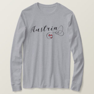 Camiseta Corazón de Austria, Bandera Austríaca