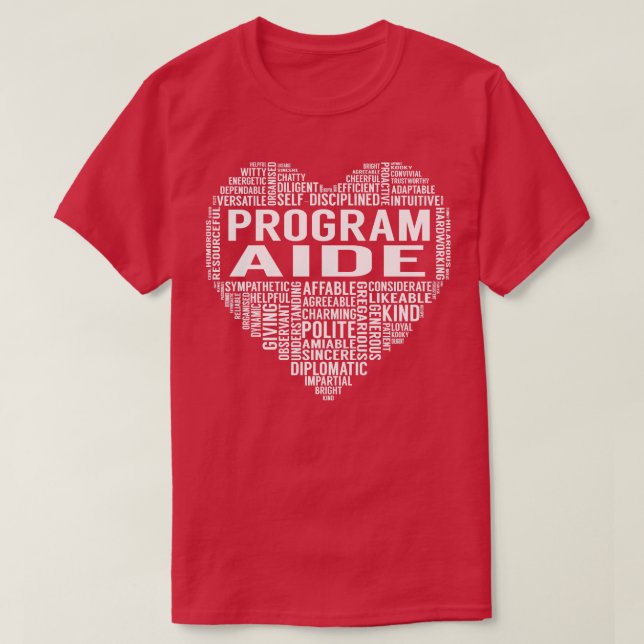 Camiseta Corazón de ayuda al programa (Diseño del anverso)