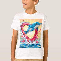 Corazón de ballena colorido: Te amo, mamá