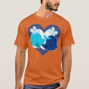 Camiseta Corazón de ballena dulce para amantes de las balle
