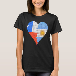 Camiseta Corazón de bandera argentina