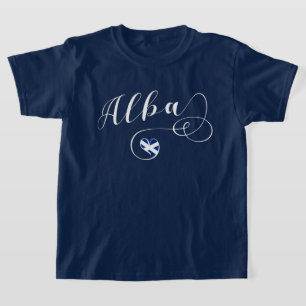 Camiseta Corazón de bandera de Alba, Escocia, gaélico escoc