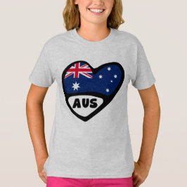 Camiseta Corazón de bandera de Australia