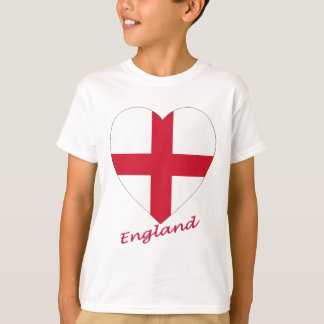 Camiseta Corazón de bandera de Inglaterra