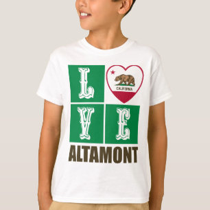 Camiseta Corazón de bandera de la República de California A