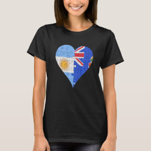 Camiseta Corazón de bandera de las Islas Caimán