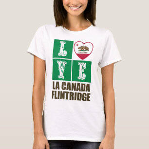 Camiseta Corazón de bandera estatal de California, Flintrid