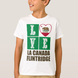 Camiseta Corazón de bandera estatal de California, Flintrid