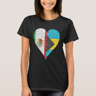Camiseta Corazón de Bandera Mexicana