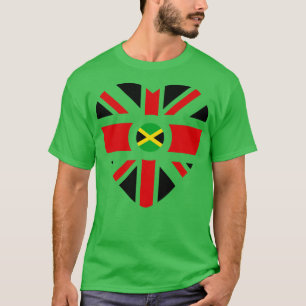 Camiseta Corazón de bandera patriota multinacional de Jamai