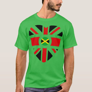 Camiseta Corazón de bandera patriota multinacional de Jamai