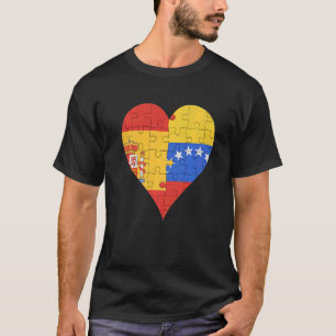 Camiseta Corazón de bandera venezolana