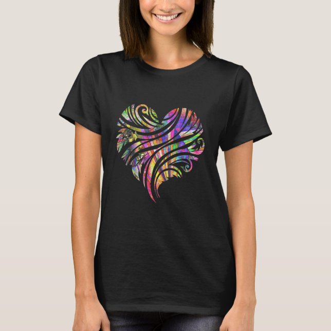 Camiseta Corazón de borde espectral (Anverso)