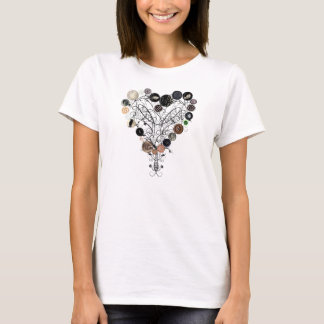 Camiseta Corazón de botones y de vides